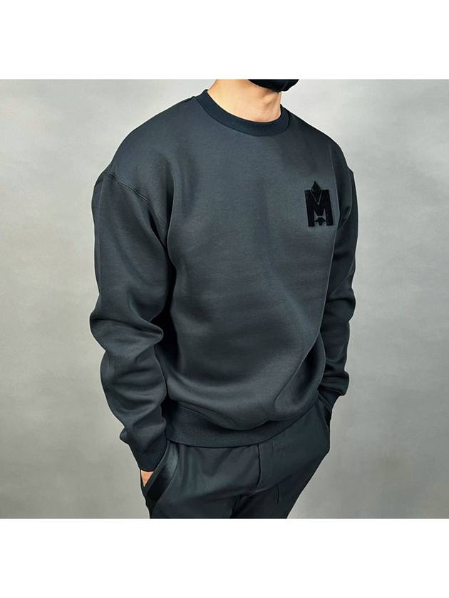 Max Crew Neck Double Face Jersey Sweatshirt Black - MACKAGE - BALAAN 4