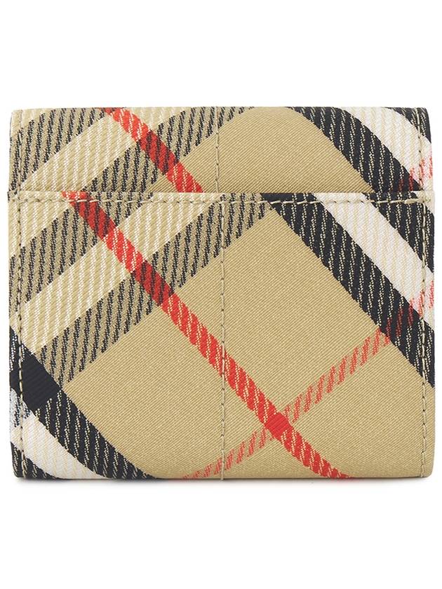 Snip Check Tri-Fold Half Wallet Sand - BURBERRY - BALAAN 3