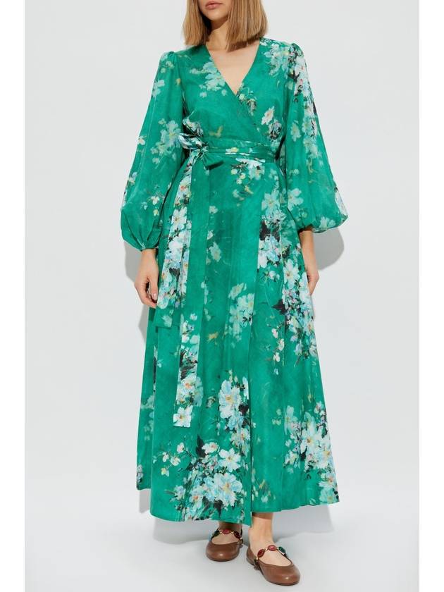 Zimmermann Dress With Floral Motif, Women's, Green - ZIMMERMANN - BALAAN 3