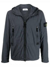 Wappen Patch Skin Touch Nylon TC Hooded Jacket Charcoal - STONE ISLAND - BALAAN 2