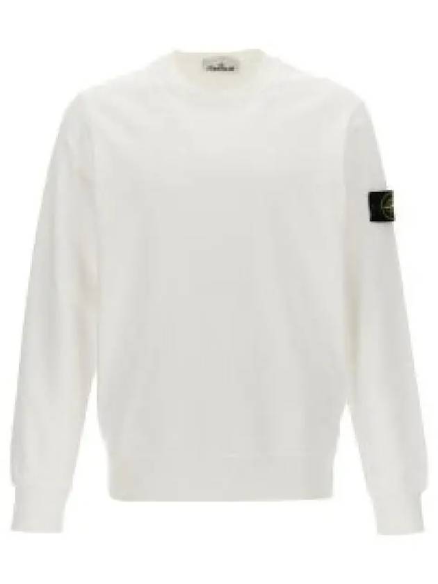 Compass Patch Cotton Sweatshirt White - STONE ISLAND - BALAAN 2