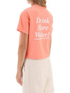 Drink More Water Crewneck Short Sleeve T-Shirt Strawberry - SPORTY & RICH - BALAAN 4