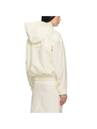 Cotton Crinkled Finish Jacket White - LEMAIRE - BALAAN 1