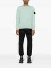 Wappen Patch Garment Dyed Sweatshirt Green - STONE ISLAND - BALAAN 6