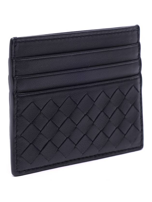 Intrecciato Weaving Card Wallet Navy - BOTTEGA VENETA - BALAAN 4