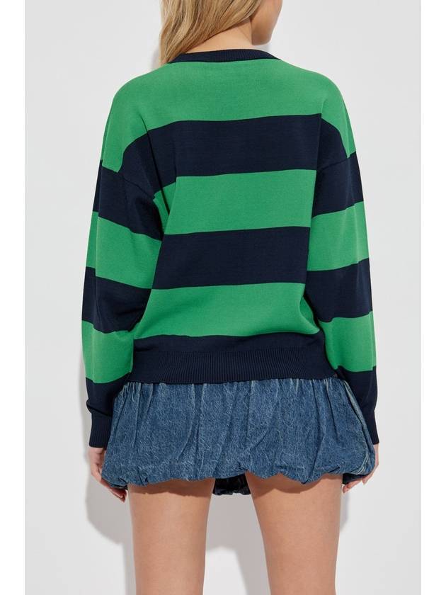 Coperni Sweater With Striped Pattern, Women's, Green - COPERNI - BALAAN 4