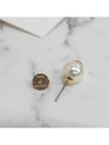 Crystal Pearl Stud Earring Gold - TORY BURCH - BALAAN 8