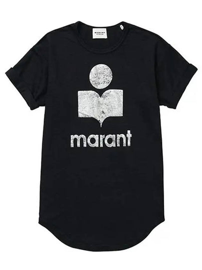 TS0004FA A1N10E 01BK KOLDI Linen Women s Short Sleeve Tee - ISABEL MARANT - BALAAN 2