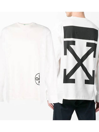 Logo Arrow Print Long Sleeve T-Shirt White - OFF WHITE - BALAAN 2