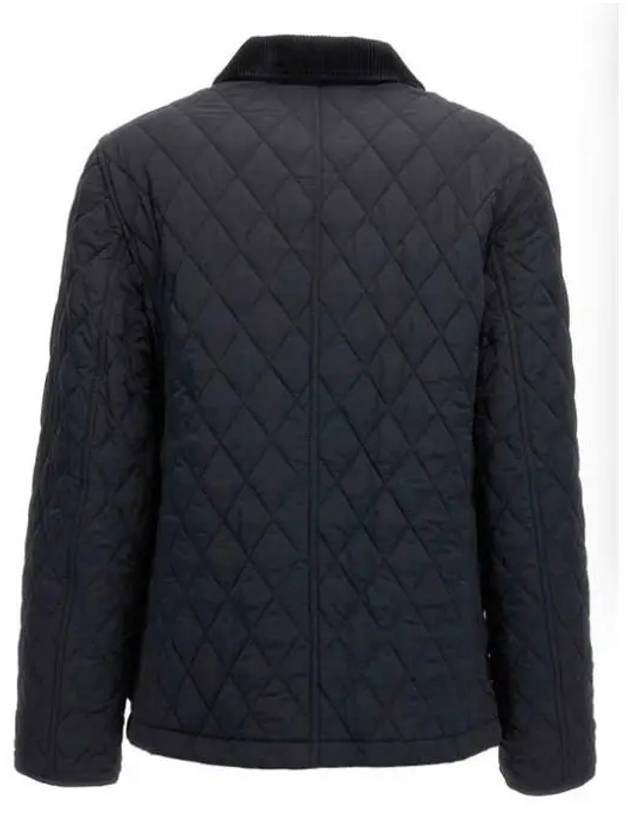 Corduroy Collar Quilted Jacket Black - BURBERRY - BALAAN 3