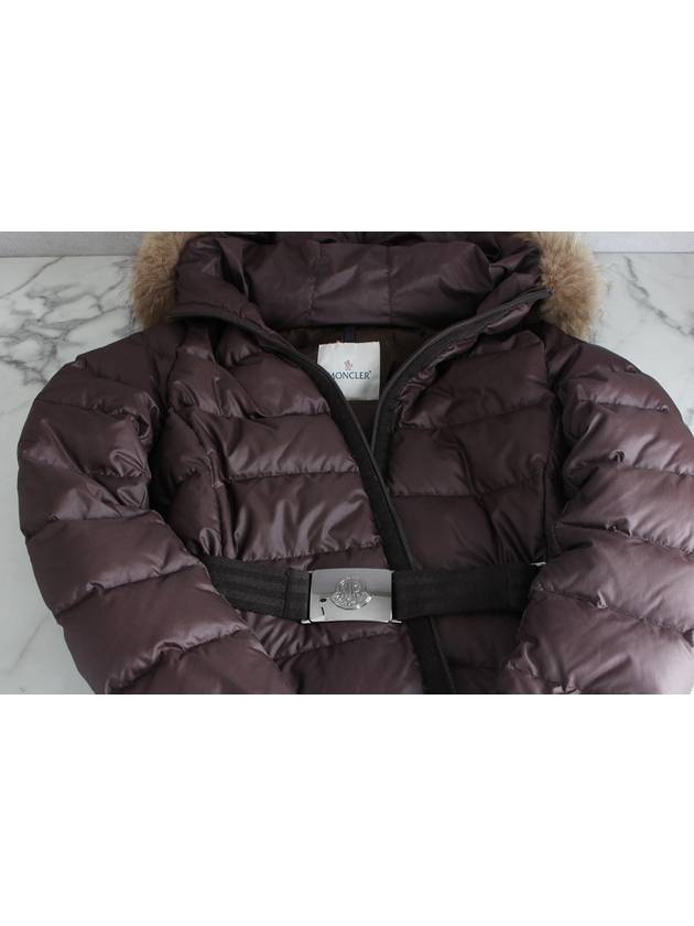 Women s Fabre Fox Fur Brown Padding - MONCLER - BALAAN 8