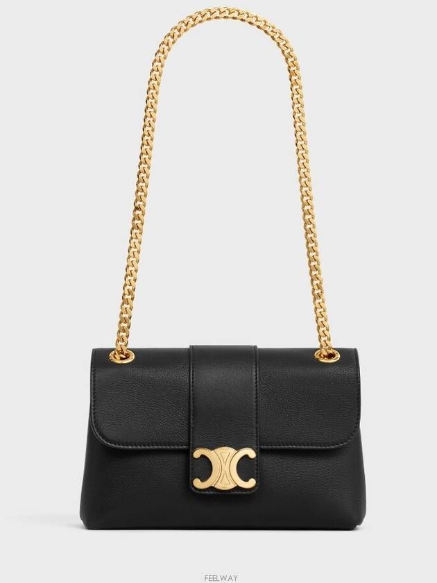 Teen Victoire Supple Calfskin Shoulder Bag Black - CELINE - BALAAN 7