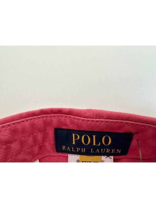 Pony Logo Embroidered Ball Cap Berry - POLO RALPH LAUREN - BALAAN 7