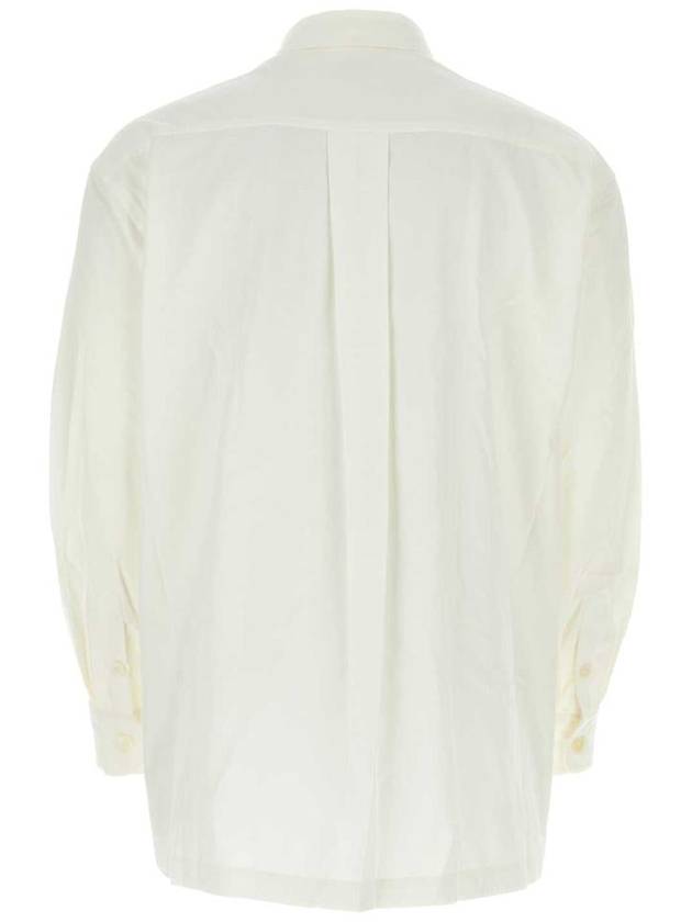 Boke Flower Embroidered Button Long Sleeve Shirt White - KENZO - BALAAN 3