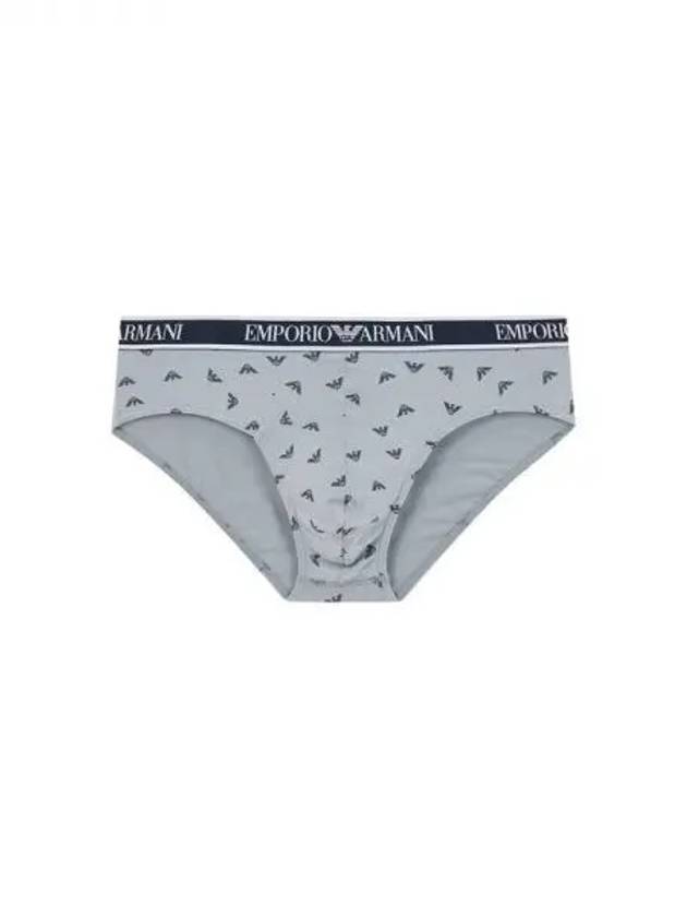 UNDERWEAR Men s Eagle Pattern Logo Band Briefs Gray 271037 - EMPORIO ARMANI - BALAAN 1