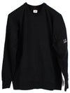 Men's Logo Pocket Sweatshirt Black - CP COMPANY - BALAAN 1