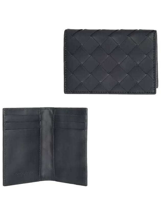 Intrecciato Flap Card Case Black - BOTTEGA VENETA - BALAAN 2