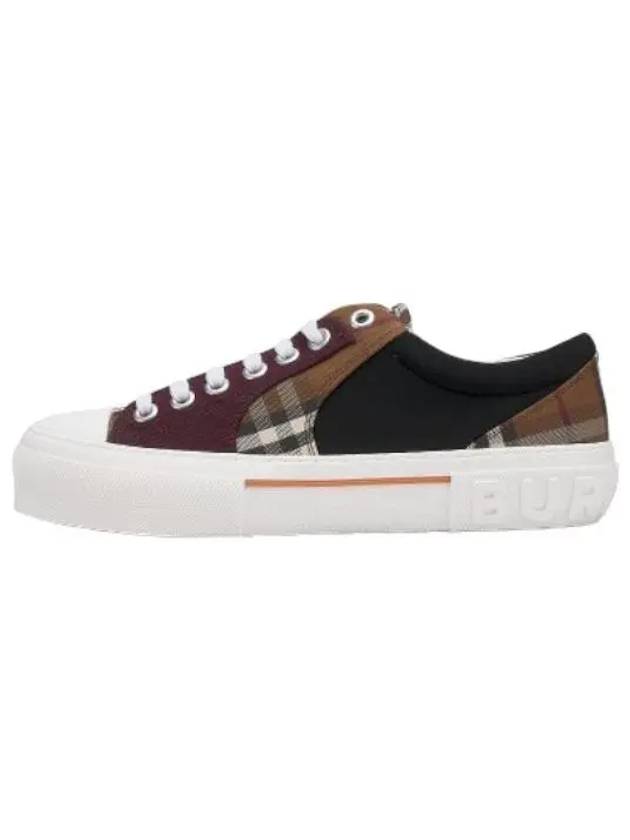 Vintage Check Cotton Low Top Sneakers Dark Birch Brown - BURBERRY - BALAAN 2