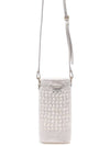 Embroidered Logo Crochet Bucket Bag White - MIU MIU - BALAAN 5