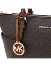 Jet Set Signature Logo Pendant Tote Bag Dark Brown - MICHAEL KORS - BALAAN.