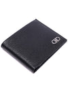 Gancini Half Wallet Black - SALVATORE FERRAGAMO - BALAAN 6