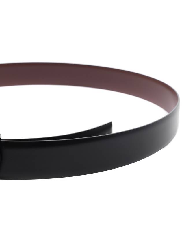 Gancini Reversible Leather Belt - SALVATORE FERRAGAMO - BALAAN 6