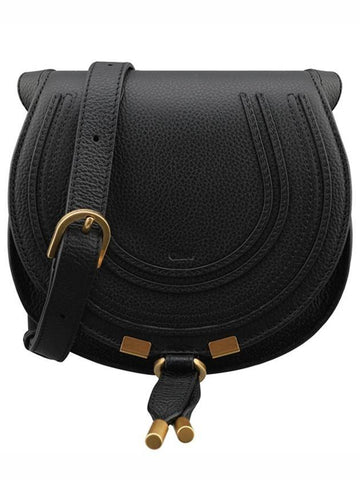 Marcie Small Saddle Cross Bag Black - CHLOE - BALAAN 1