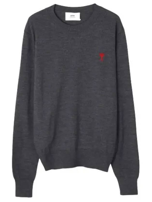 De Coeur embroidery crewneck sweater men s knit - AMI - BALAAN 1