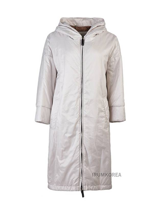 Women's GreenT Technical Canvas Zipper Hooded Jacket White - MAX MARA - BALAAN 2