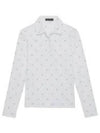 Women'S Star Print Long Sleeve Pk Shirt White - G/FORE - BALAAN 2