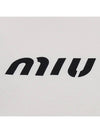 Logo Short Sleeve T-Shirt White - MIU MIU - BALAAN 6