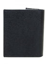 Debossed Pebble Card Wallet Black - THOM BROWNE - BALAAN 5