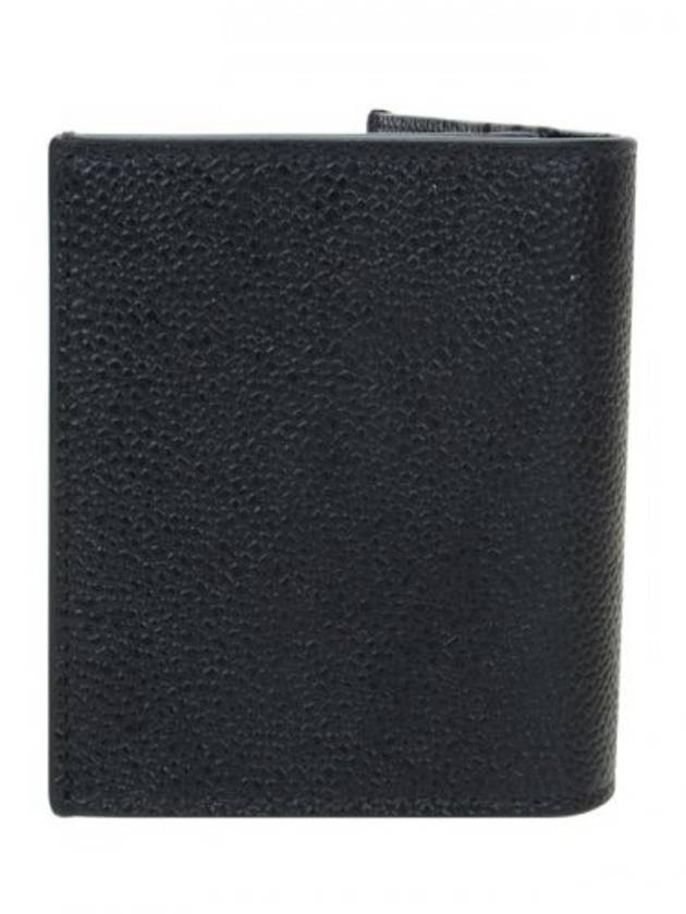 Debossed Pebble Card Wallet Black - THOM BROWNE - BALAAN 5