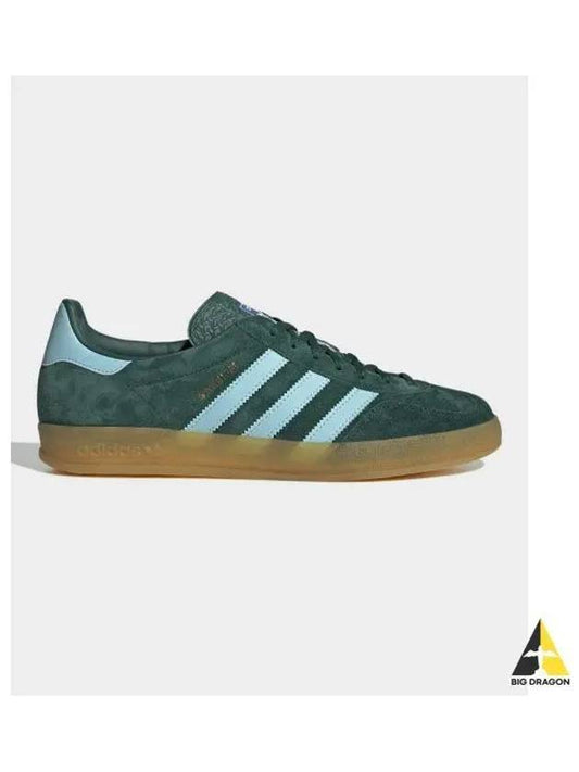 Men's Gazelle Indoor Low Top Sneakers Green - ADIDAS - BALAAN 2