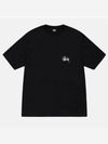 Basic Short Sleeve T-Shirt  Black - STUSSY - BALAAN 3