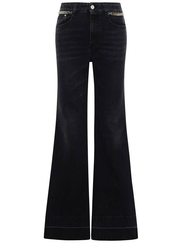 23 fw Cotton Pants WITH Iconic Parabella Chain 6D01813SPH441000 B0650374695 - STELLA MCCARTNEY - BALAAN 2