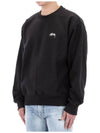 Logo Crew Neck Sweatshirt 118531 WASHEDBLACK - STUSSY - BALAAN 4