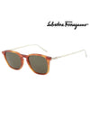 Eyewear Logo Square Sunglasses Light Tortoise - SALVATORE FERRAGAMO - BALAAN 3