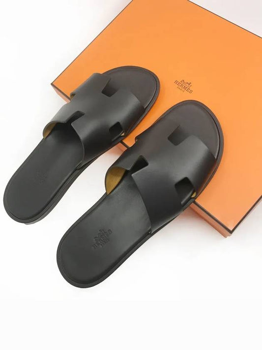 Izmir Leather Slippers Mocha - HERMES - BALAAN 2