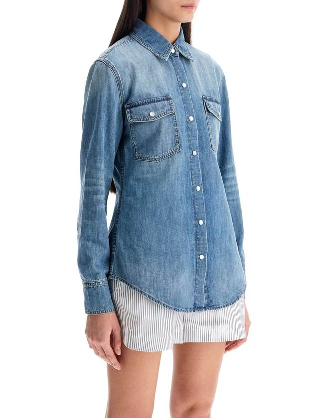 "vintage wash denim shirt" - STELLA MCCARTNEY - BALAAN 2