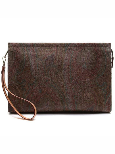 Paisley Clutch Bag Brown - ETRO - BALAAN 2