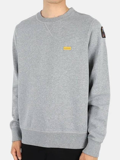 Caleb Emboss Crew Neck Cotton Sweatshirt Grey - PARAJUMPERS - BALAAN 2