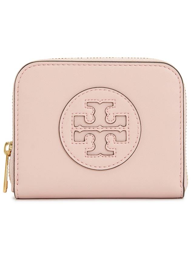 Ella Bio Small Zipper Card Wallet Pink Dawn - TORY BURCH - BALAAN 2