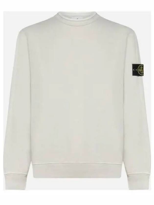 Stretch Cotton Fleece Mock Turtleneck Sweatshirt Stucco - STONE ISLAND - BALAAN 2