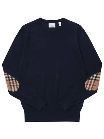 Bempton Knit Top Navy - BURBERRY - BALAAN 1