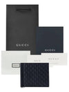 GG Micro Cima Money Clip Card Wallet Navy - GUCCI - BALAAN 6