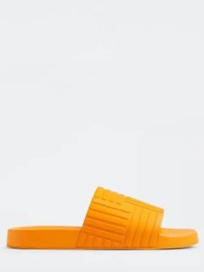 Intrecciato Rubber Slippers Orange - BOTTEGA VENETA - BALAAN 2