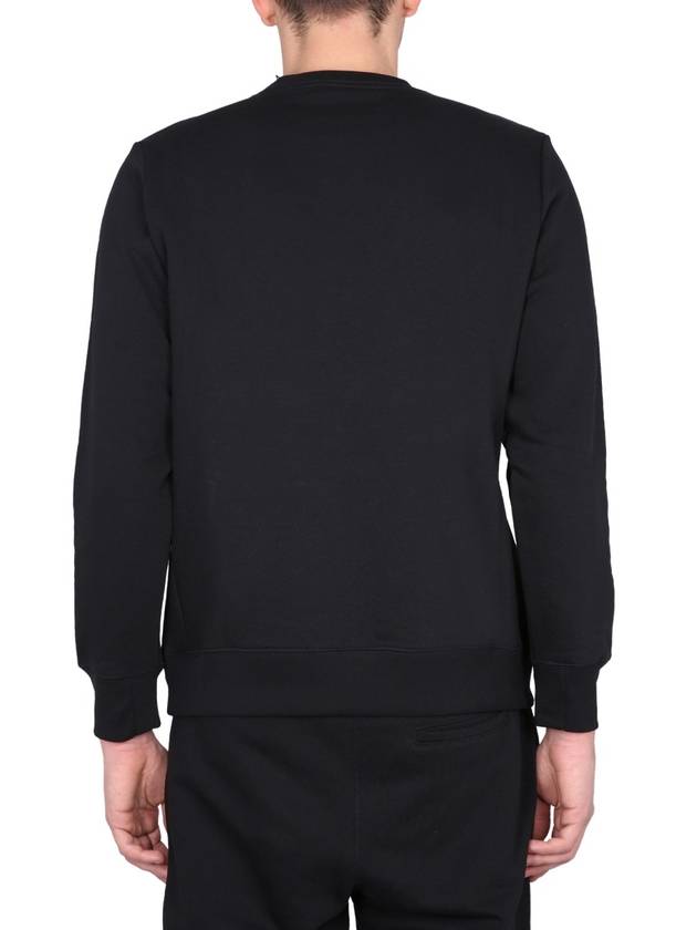 Zebra Patch Organic Cotton Sweatshirt Black - PAUL SMITH - BALAAN 6