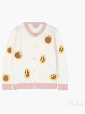 Stella McCartney Sunflower Applique Cardigan Knitwear TU9A90 Z1881 101 6 10 - STELLA JEAN - BALAAN 1