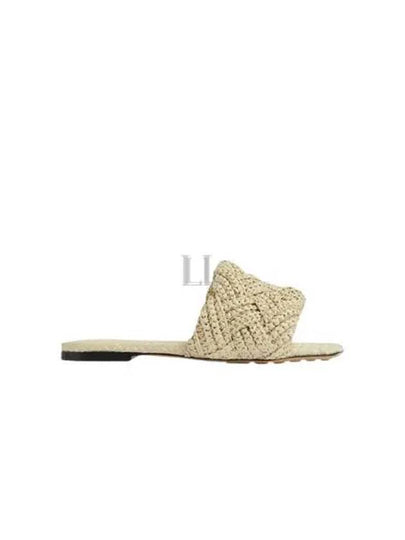 Lido Intrecciato Flat Slipper Cream - BOTTEGA VENETA - BALAAN 2